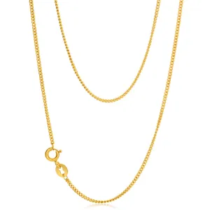 9ct Yellow Gold Silver Filled Delicate 45cm Curb Chain Shiels