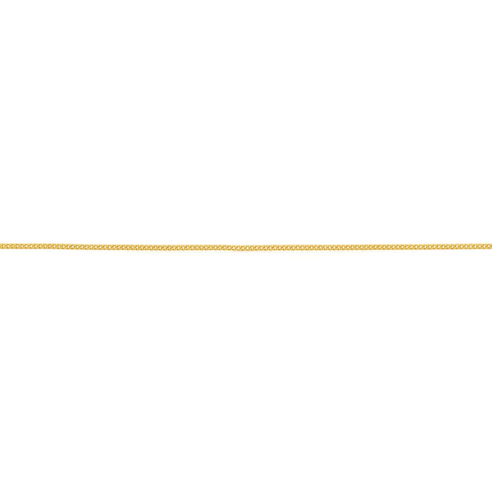 9ct Yellow Gold Silver Filled Extend 55cm Curb Chain 40 Gauge Shiels