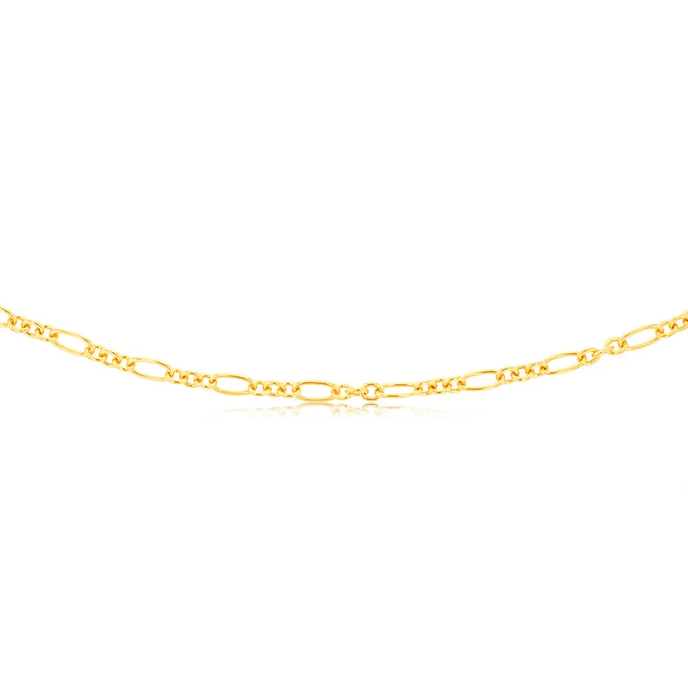 9ct Yellow Gold Silver-filled Fancy 100Gauge 45cm Chain Shiels