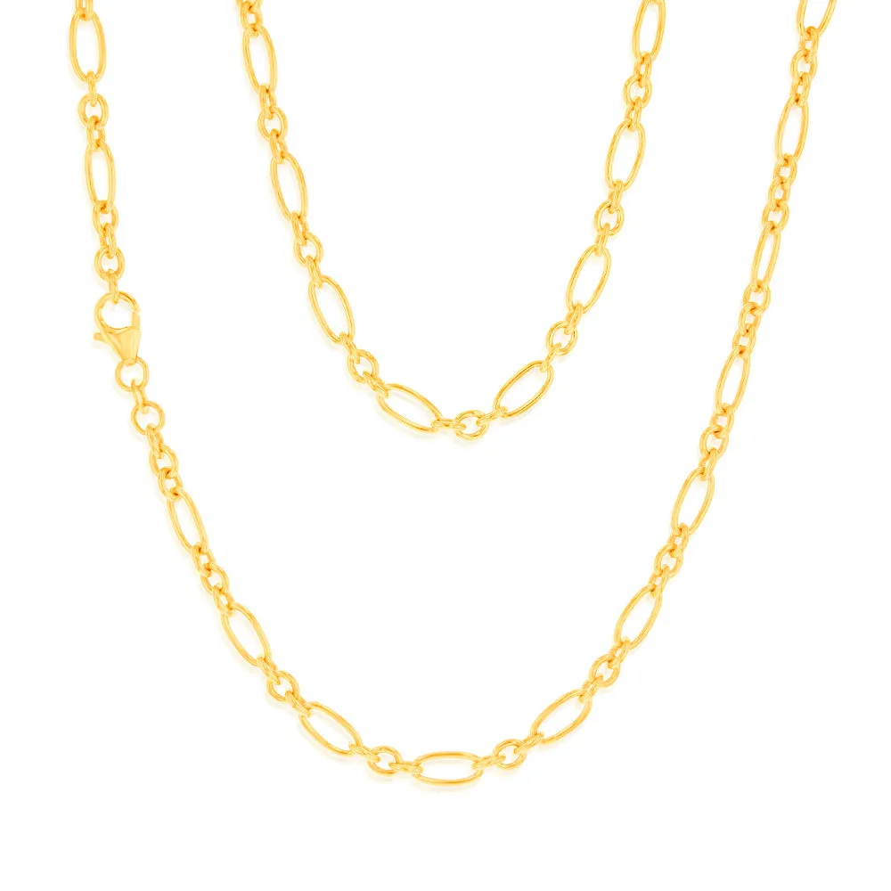 9ct Yellow Gold Silver-filled Fancy 100Gauge 45cm Chain Shiels