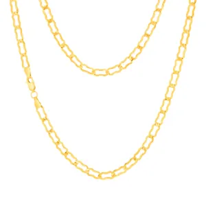 9ct Yellow Gold Silver-filled Fancy 45cm Chain Shiels