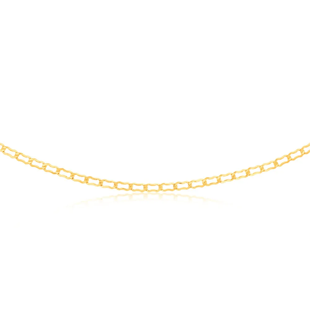 9ct Yellow Gold Silver-filled Fancy 45cm Chain Shiels