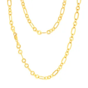 9ct Yellow Gold Silver filled Fancy 45cm Chain Shiels