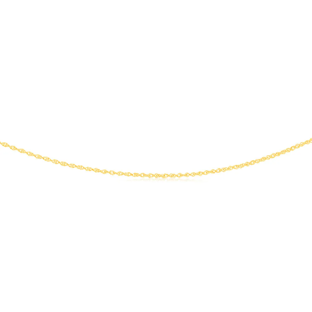 9ct Yellow Gold Silver-filled Fancy 45cm Chain Shiels
