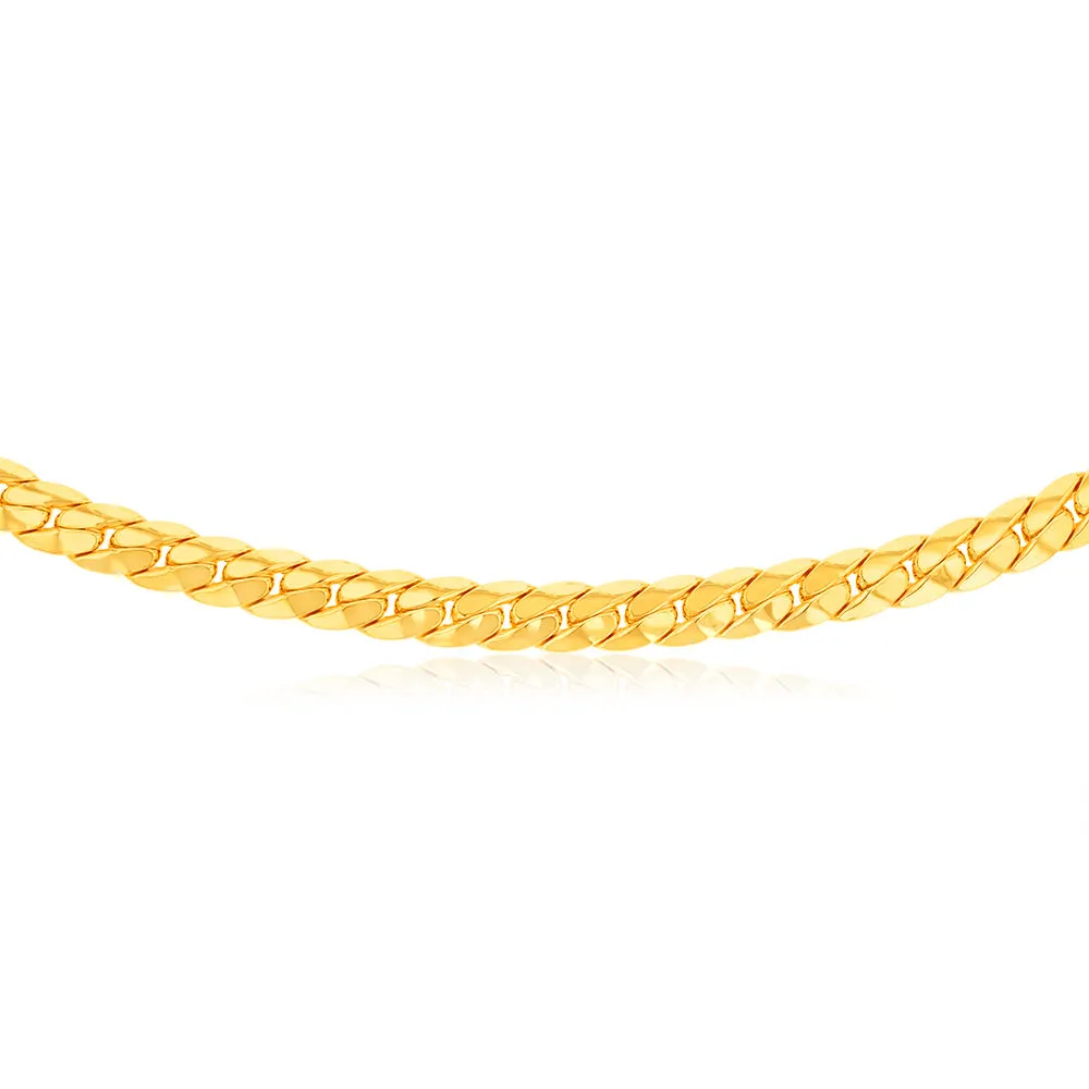 9ct Yellow Gold Silver-filled Fancy 50cm Chain Shiels
