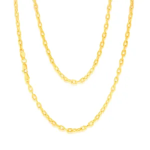 9ct Yellow Gold Silver-filled Fancy 50cm Chain Shiels
