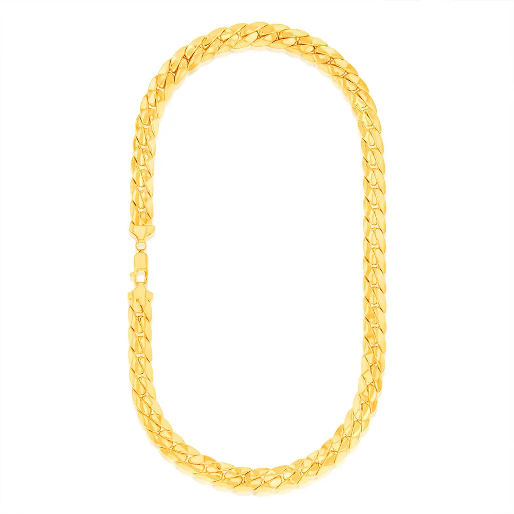 9ct Yellow Gold Silver-filled Fancy 50cm Chain Shiels