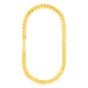 9ct Yellow Gold Silver-filled Fancy 50cm Chain Shiels