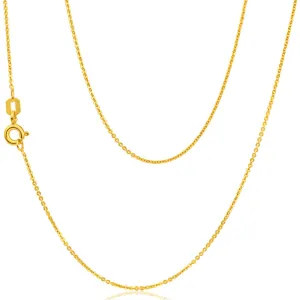 9ct Yellow Gold Silver Filled Trace 45cm Chain Shiels