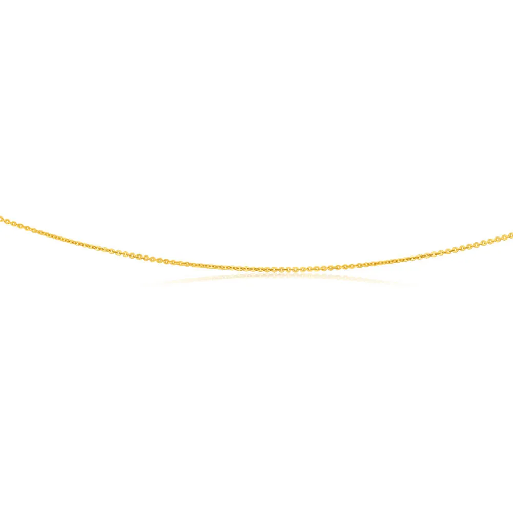 9ct Yellow Gold Silver Filled Trace 45cm Chain Shiels