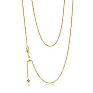 9ct Yellow Gold Silver Filled Wheat Extend 55cm Chain Shiels