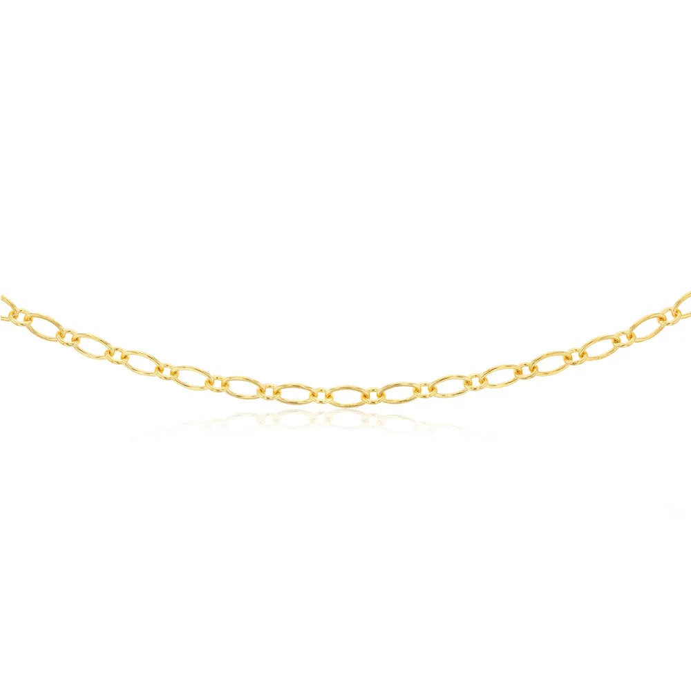 9ct Yellow Gold Silverfilled 120 Gauge 45cm Chain Shiels