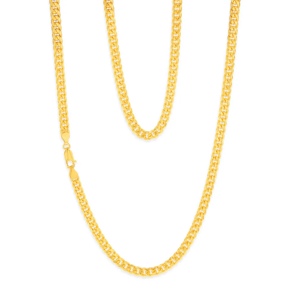 9ct Yellow Gold Silverfilled 120 Gauge 55cm Chain Shiels