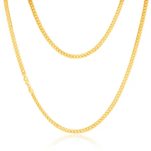 9ct Yellow Gold Silverfilled 120 Gauge Curb 55cm Chain Shiels