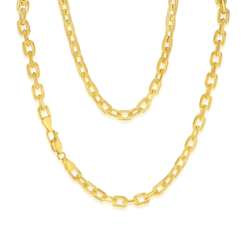 9ct Yellow Gold Silverfilled 160Gauge 45cm Chain Shiels