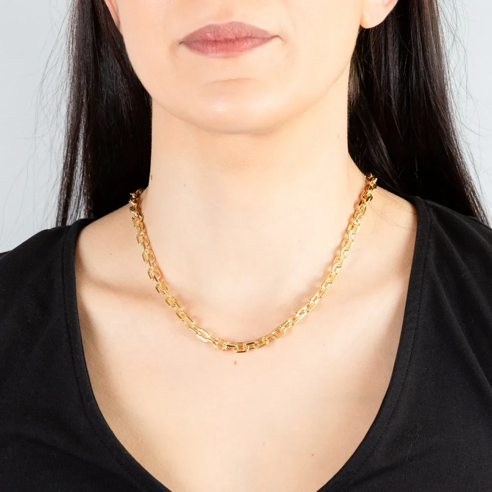 9ct Yellow Gold Silverfilled 160Gauge 45cm Chain Shiels