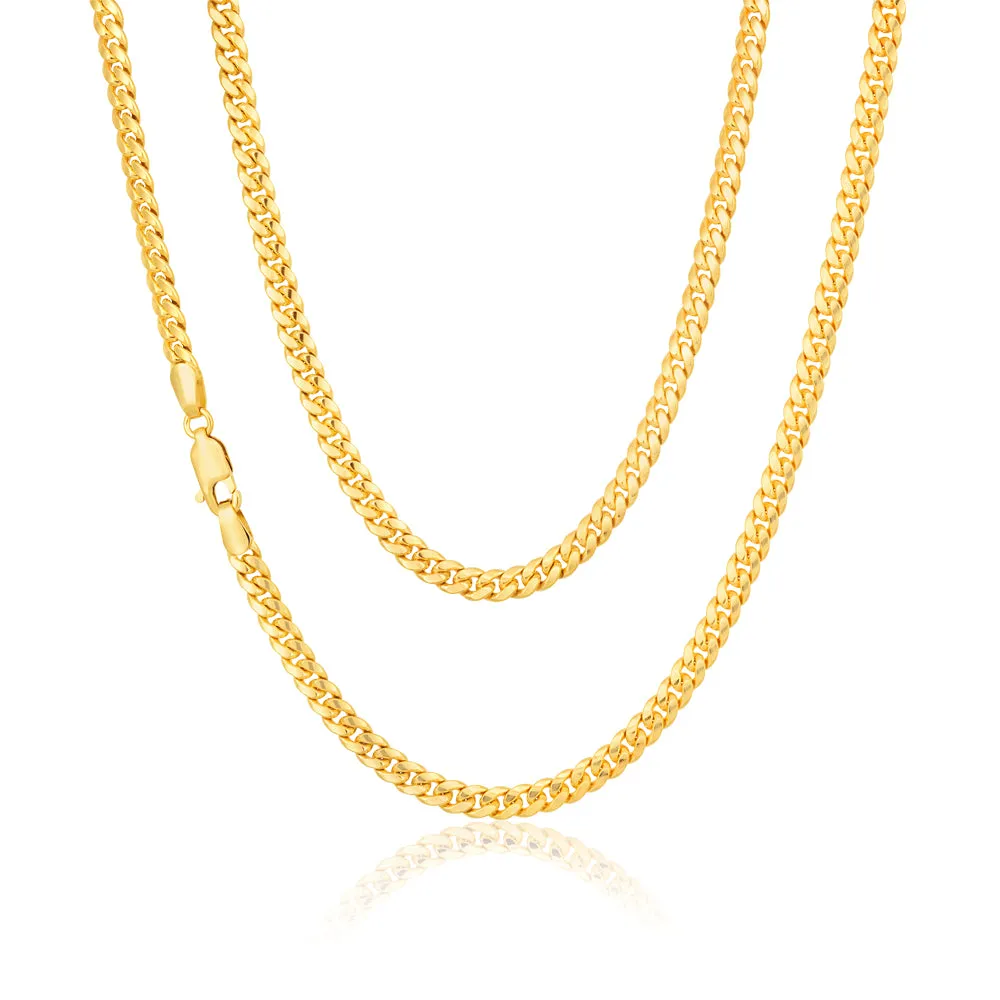 9ct Yellow Gold Silverfilled 45cm Curb Chain Shiels