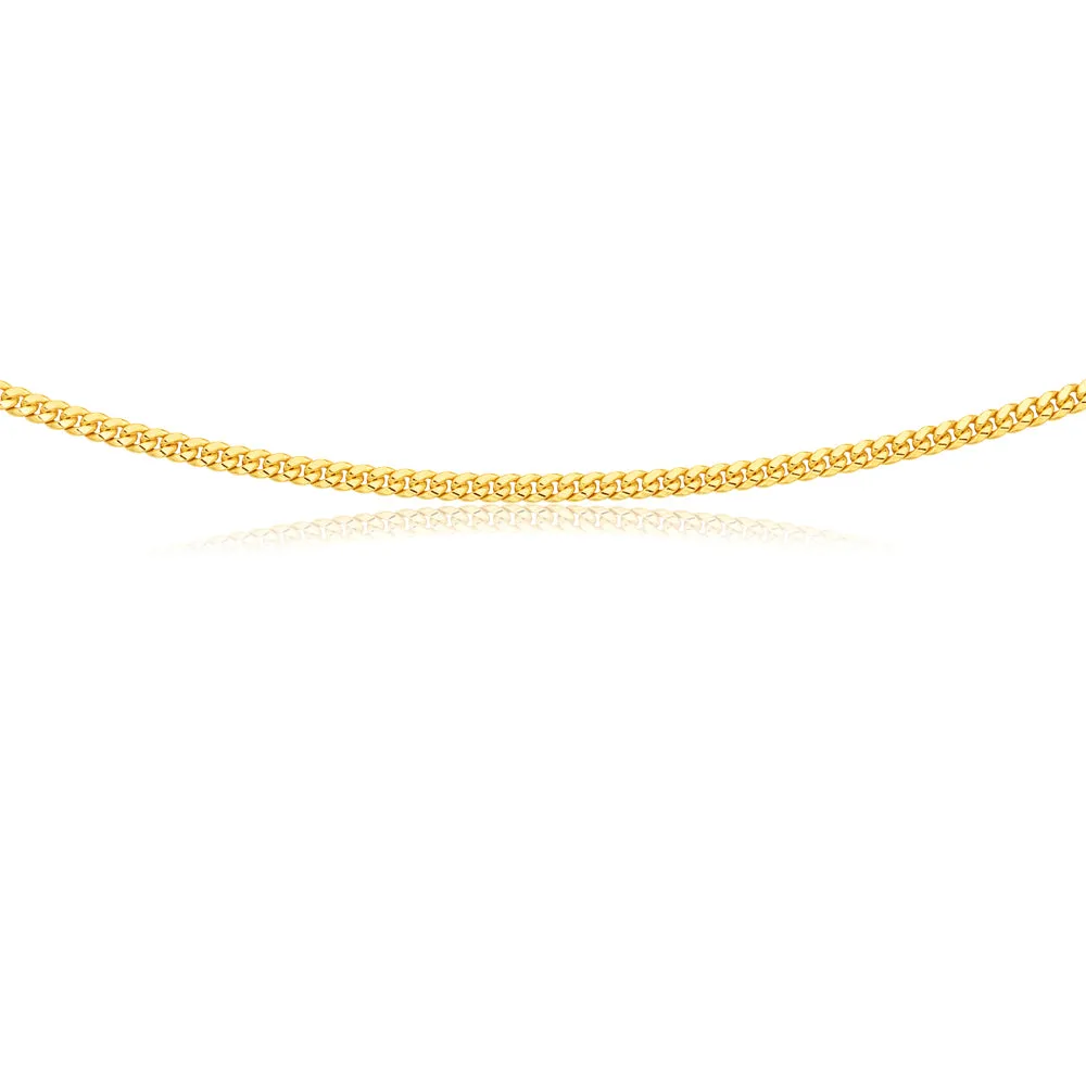 9ct Yellow Gold Silverfilled 45cm Curb Chain Shiels