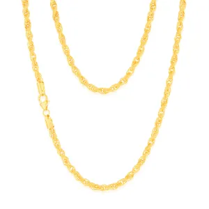 9ct Yellow Gold Silverfilled 45cm Fancy Chain Shiels