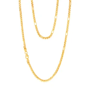 9ct Yellow Gold Silverfilled 55 Gauge Fancy 45cm Chain Shiels