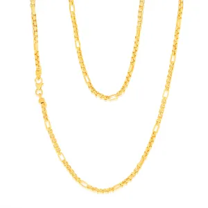 9ct Yellow Gold Silverfilled 55 Gauge Fancy 50cm Chain Shiels