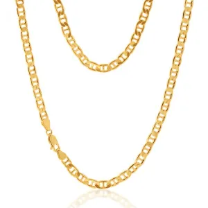 9ct Yellow Gold Silverfilled 55cm Anchor Chain Shiels