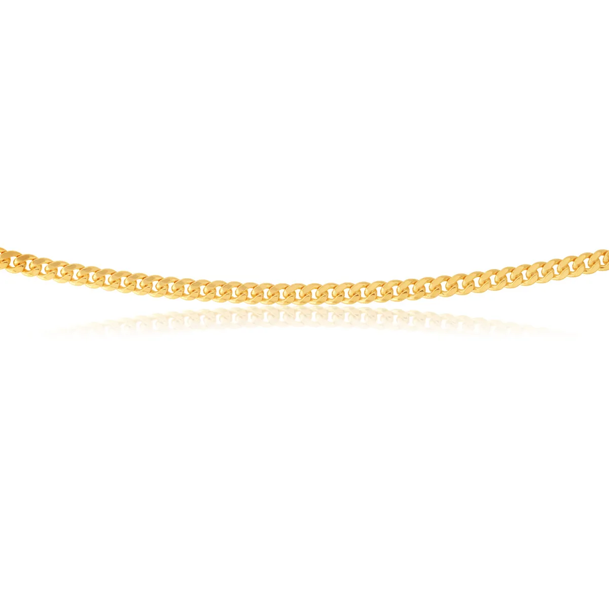 9ct Yellow Gold Silverfilled 60cm Curb Chain Shiels