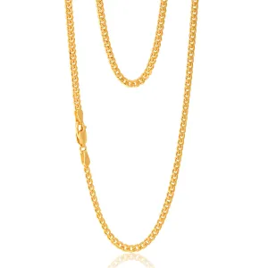 9ct Yellow Gold Silverfilled 60cm Curb Chain Shiels