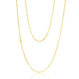 9ct Yellow Gold Silverfilled 65 Gauge Fancy 70cm Chain Shiels