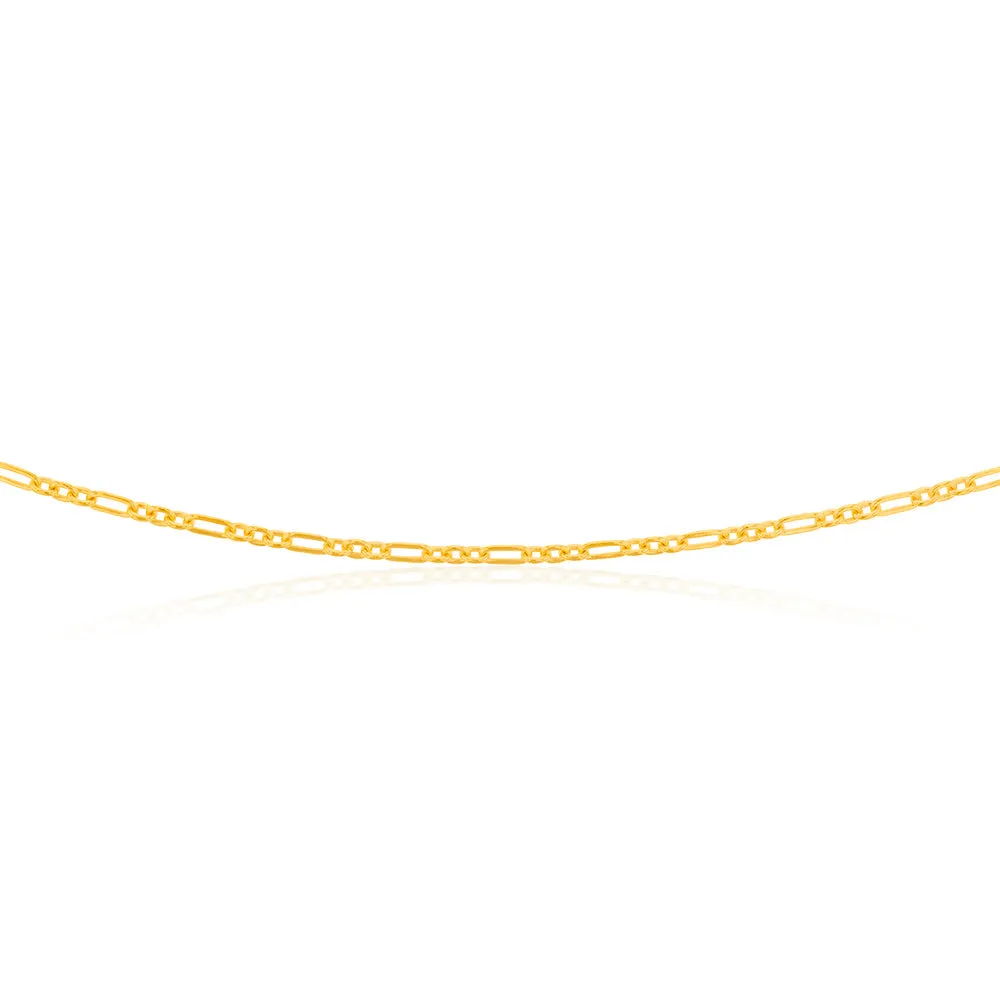 9ct Yellow Gold Silverfilled 65 Gauge Fancy 70cm Chain Shiels