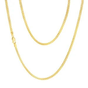 9ct Yellow Gold Silverfilled 80 Gauge Curb 45cm Chain Shiels
