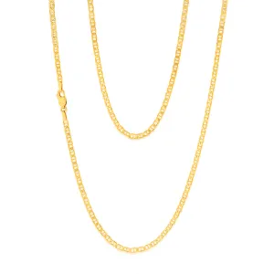 9ct Yellow Gold Silverfilled Anchor 80 Gauge 55cm Chain Shiels