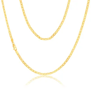 9ct Yellow Gold Silverfilled Anchor 80Gauge 50cm Chain Shiels