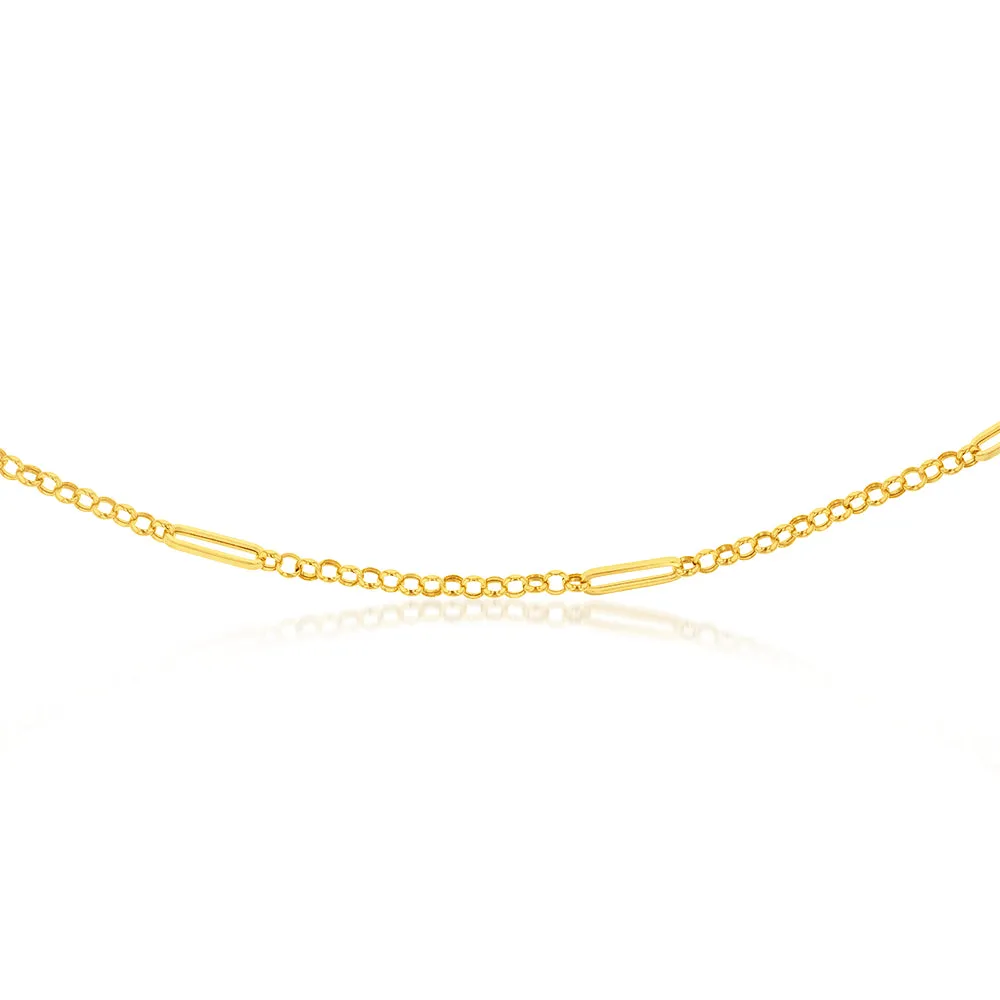 9ct Yellow Gold Silverfilled Belcher 45.70cm Chain Shiels