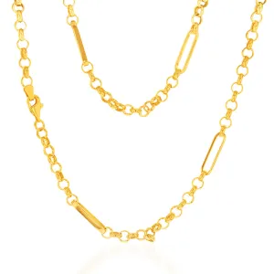 9ct Yellow Gold Silverfilled Belcher 45.70cm Chain Shiels