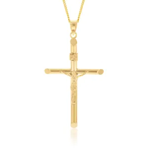 9ct Yellow Gold Silverfilled Crucifix Pendant Shiels