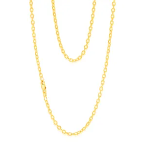 9ct Yellow Gold Silverfilled Fancy 45cm Chain Shiels