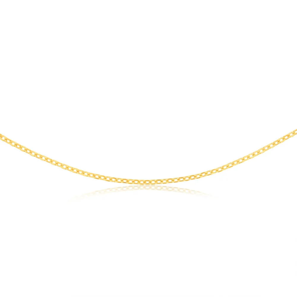 9ct Yellow Gold Silverfilled Fancy 45cm Chain Shiels