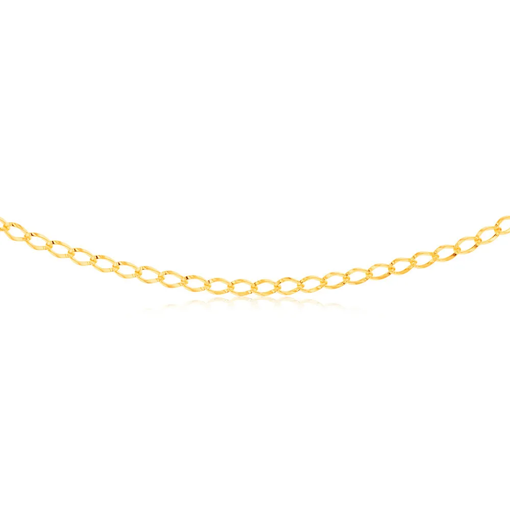 9ct Yellow Gold Silverfilled Fancy 45cm Chain Shiels