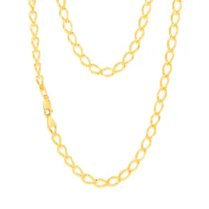 9ct Yellow Gold Silverfilled Fancy 45cm Chain Shiels