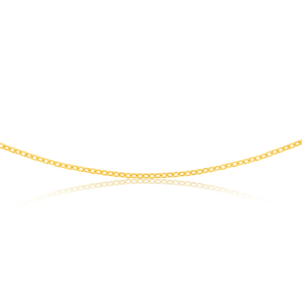 9ct Yellow Gold Silverfilled Fancy 45cm Chain Shiels