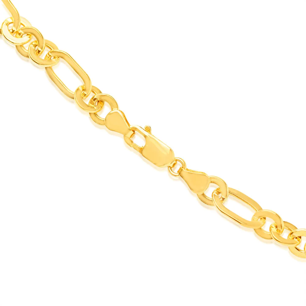9ct Yellow Gold Silverfilled Fancy 50cm Chain Shiels
