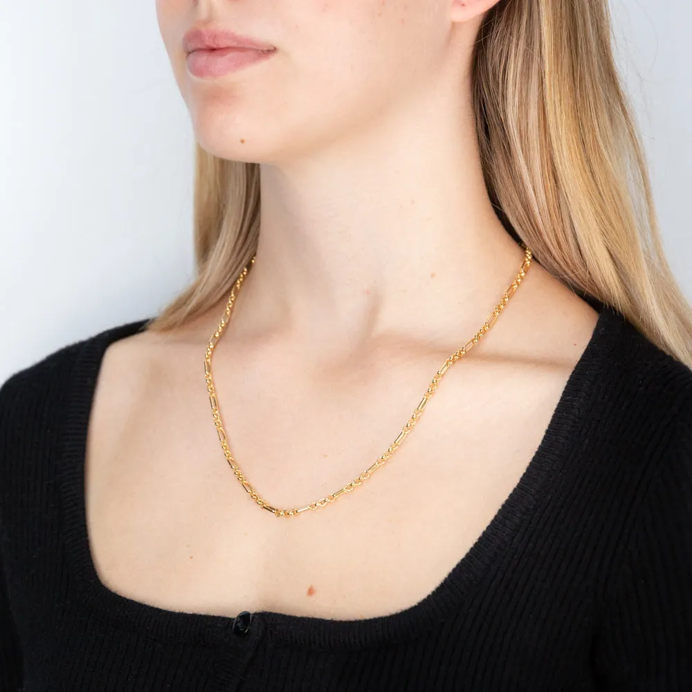 9ct Yellow Gold Silverfilled Fancy 50cm Chain Shiels
