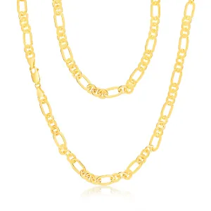 9ct Yellow Gold Silverfilled Fancy 50cm Chain Shiels
