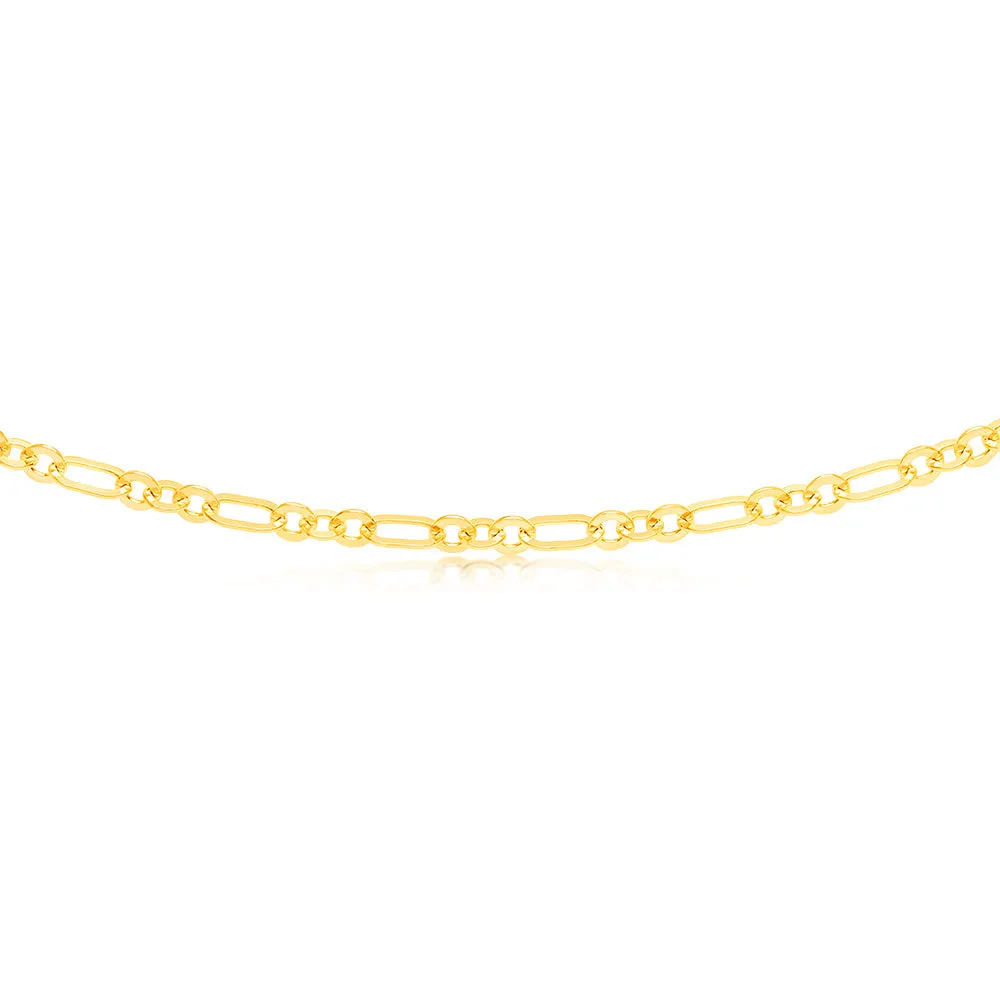 9ct Yellow Gold Silverfilled Fancy 50cm Chain Shiels