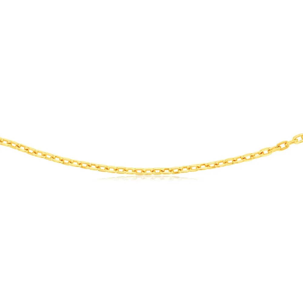 9ct Yellow Gold Silverfilled Fancy 55cm Chain Shiels