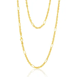 9ct Yellow Gold Silverfilled Fancy 60cm Chain Shiels