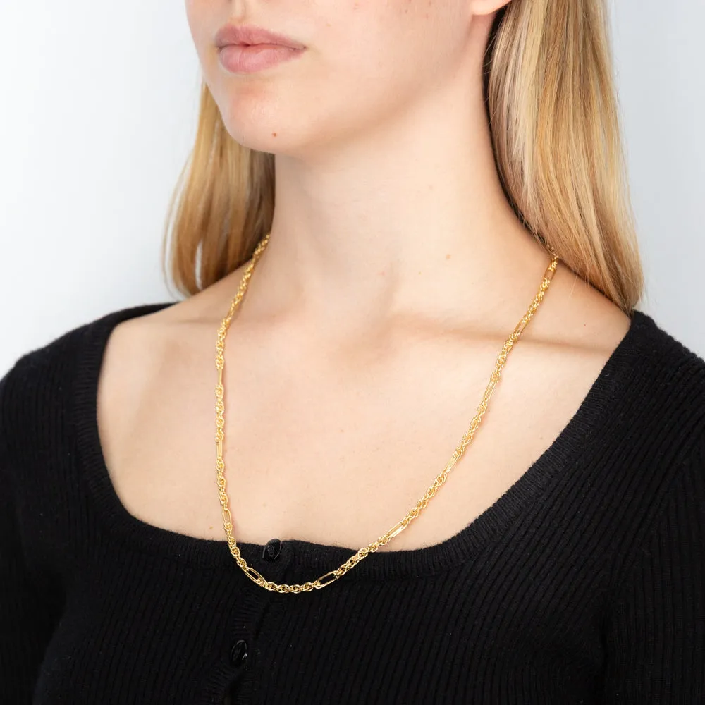 9ct Yellow Gold Silverfilled Fancy 60cm Chain Shiels