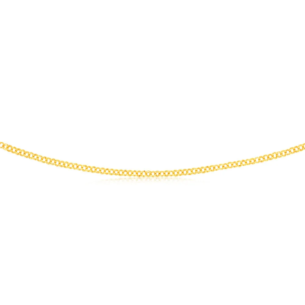 9ct Yellow Gold Silverfilled Fancy Belcher 50cm Chain Shiels