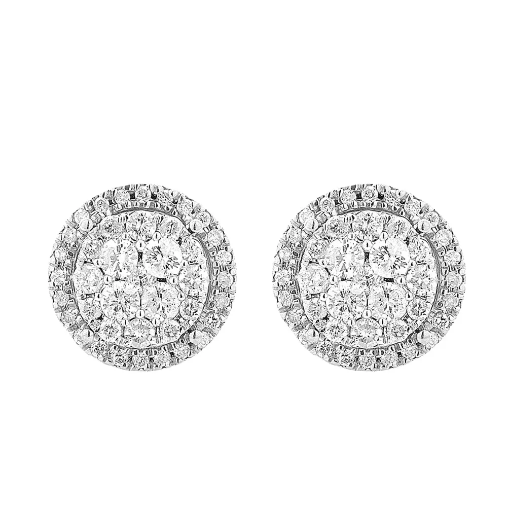 9ct Yellow Gold Stud Earrings With 1 Carat Of Diamonds Shiels